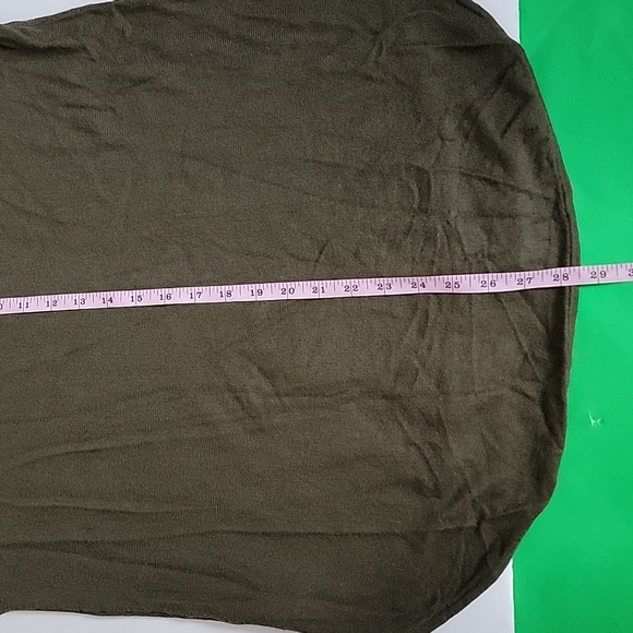 MICHAEL KORS WOMEN'S WOVEN LONG SLEEVES PULLOVER GREEN TOP/ M. - Picture 11 of 13